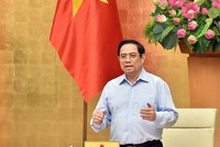 Thủ tướng Phạm Minh Chính: Dành tất cả những gì tốt nhất cho TPHCM chống dịch. (Ảnh: Nhật Bắc)