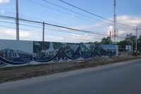 Dự án Phát triển Khu nhà ở Khu dân cư Tháp Chàm 1 do Công ty TNHH Thương mại và Xây dựng Kiến Thành làm chủ đầu tư. Ảnh: P.V