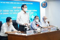 Ông Phan Văn Mãi, Chủ tịch UBND TP.HCM thông tin tại buổi họp báo chiều 13/9.