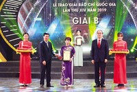 Phóng viên Báo Đầu tư nhận Giải B, Giải Báo chí quốc gia năm 2019