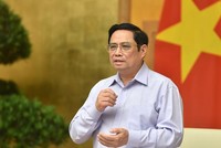 Thủ tướng Phạm Minh Chính chủ trì Hội nghị trực tuyến toàn quốc với các bộ, cơ quan Trung ương và địa phương về đẩy mạnh giải ngân kế hoạch vốn đầu tư công năm 2021 (Ảnh: VGP)