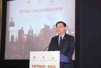 Chủ tịch Quốc hội Vương Đình Huệ phát biểu tại diễn đàn (Ảnh: DT) .