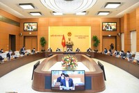 Toàn cảnh phiên họp sáng 21/12 của Uỷ ban Thường vụ Quốc hội.