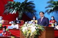 Thủ tướng Chính phủ Phạm Minh Chính phát biểu tại Đại hội.
