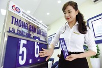 Với sự nhập cuộc của nhiều ngân hàng thương mại có vốn nhà nước, một đợt tăng lãi suất nữa lại được các ngân hàng áp dụng nhằm hút tiền vào hệ thống nhà băng. Ảnh: Đức Thanh