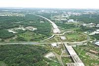 Điểm cuối của Dự án Đường vành đai 3 TP.HCM sẽ nối vào cao tốc TP.HCM - Trung Lương. Ảnh: Lê Toàn