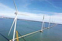 Nhà máy Điện gió Hàn Quốc - Trà Vinh công suất 48 MW đã đóng điện ngày 21/9/2021