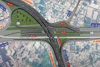 Phối cảnh nút giao Tân Vạn thuộc đường Vành đai 3, TP.HCM