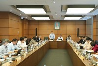 Một phiên họp tổ của Quốc hội tại kỳ họp thứ tư : (Ảnh - Duy Linh).