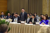 Ông Danny Le - Tổng Giám đốc Tập đoàn Masan phát biểu tại Hội nghị bàn tròn doanh nghiệp Việt Nam - Đức