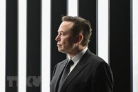 Tỷ phú Elon Musk tại một sự kiện ở Gruenheide, Đức ngày 22/3/2022. (Ảnh: AFP/TTXVN)