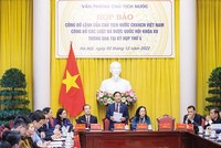 Phó chủ nhiệm Văn phòng Chủ tịch nước Phạm Thanh Hà công bố lệnh của Chủ tịch nước công bố các luật đã được Kỳ họp thứ tư, Quốc hội khóa XV thông qua