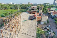Dự án cầu Nam Lý chậm tiến độ do khó khăn trong công tác bồi thường, hỗ trợ và tái định cư
