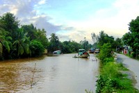 Một đoạn kênh Mương Khai qua Long Xuyên, An Giang.