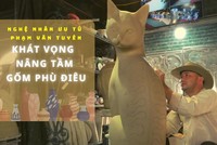 Nghệ nhân ưu tú Phạm Văn Tuyên và khát vọng nâng tầm thương hiệu gốm phù điêu