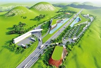 Phối cảnh trạm dừng nghỉ đa chức năng trên tuyến cao tốc Bắc - Nam.