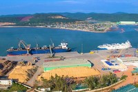Một góc cảng biển Nghi Sơn - Thanh Hóa.