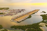 Phối cảnh Cảng trung chuyển quốc tế cửa ngõ Sài Gòn.