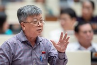Đại biểu Trương Trọng Nghĩa, đoàn TP.HCM tranh luận tại phiên họp sáng 24/5