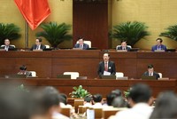 Bộ trưởng Bộ KH&CN trả lời chất vấn trước Quốc hội.. Ảnh: Duy Linh