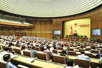 Phiên chất vấn được tổ chức tại phòng họp Diên Hồng, nơi diễn ra các phiên họp toàn thể của Quốc hội
