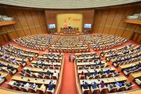Một phiên họp toàn thể của Quốc hội khóa XV.