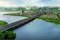 Dự án trung tâm thương mại sẽ nằm trong khu đô thị Hiệp Hòa thuộc TP.Biên Hòa. Trong ảnh là phối cảnh một góc Khu đô thị Hiệp Hòa trong tương lai