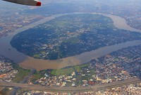 Bán đảo Bình Quới- Thanh Đa nhìn từ trên cao. Ảnh: Lê Toàn
