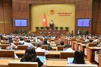 Quốc hội nghe báo cáo trước khi thảo luận, 140 vị đại biểu đã đăng ký phát biểu ngay từ đầu giờ.
