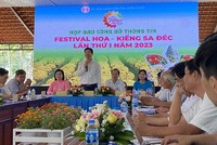 Phó chủ tịch UBND tỉnh Đồng Tháp Huỳnh minh Tuấn phát biểu tại buổi Họp báo.