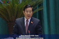 Bộ trưởng Bộ Thông tin và Truyền thông trả lời chất vấn trước Quốc hội chiều 20/11