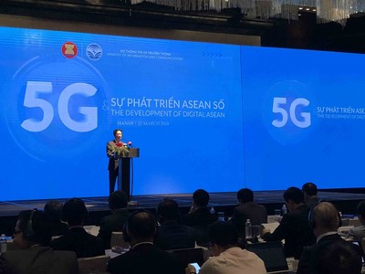 Phó thủ tướng Vũ Đức Đam phát biểu tại Hội nghị ASEAN về phát triển mạng 5G
