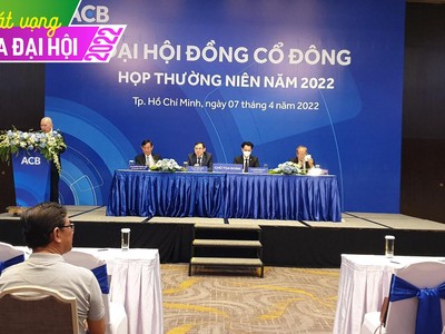 ĐHCĐ ACB: Lợi nhuận quý I/2022 khởi sắc, mục tiêu cả năm lãi trên 15.000 tỷ đồng