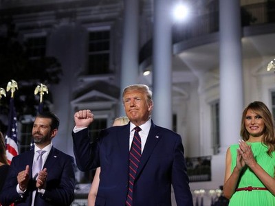 Tổng thống Mỹ Donald Trump và gia đình (Ảnh: Reuters).