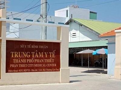 Trung tâm Y tế thành phố Phan Thiết. (Nguồn: PLO).