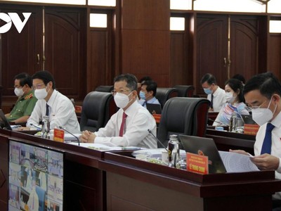 Ông Nguyễn Văn Quảng, Bí thư Thành ủy Đà Nẵng dự kỳ họp thứ 2 HĐND thành phố Đà Nẵng.