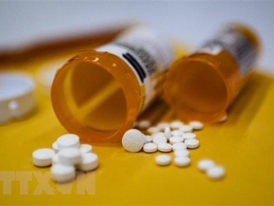 Thuốc giảm đau nhóm opioid Oxycodon được kê đơn tại Washington DC. (Ảnh: AFP/TTXVN)