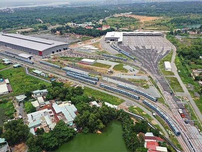 Tuyến metro số 1 (Bến Thành - Suối Tiên) giải ngân chậm do vướng mắc các thủ tục -Ảnh: Lê Toàn.