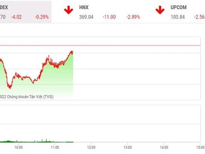 Giao dịch chứng khoán phiên sáng 21/4: Xuất hiện lực cầu kéo bluechip chặn đà rơi của VN-Index