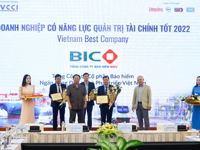 BIC được vinh danh trong Top 15 doanh nghiệp niêm yết có năng lực quản trị tài chính tốt năm 2022