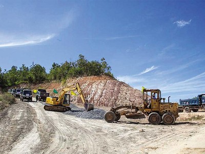 Hạ tầng giao thông tại Dự án Khu đô thị thương mại, du lịch, nghỉ dưỡng sinh thái Đại Ninh. Ảnh: D.K
