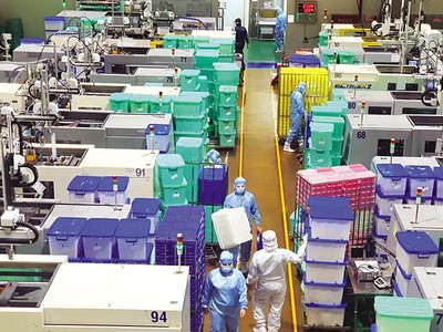 Khu sản xuất của Công ty Mtex (Khu chế xuất Tân Thuận, TP.HCM). Ảnh: Lê Toàn