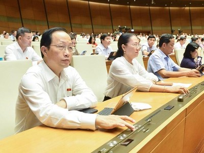 Một phiên họp toàn thể của Quốc hội.