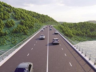 Một đoạn cao tốc Hữu Nghị - Chi Lăng.