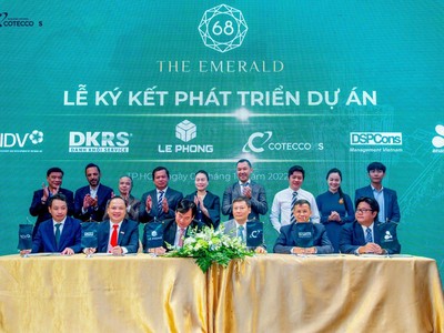 Lê Phong và Coteccons "bắt tay" tại dự án cao cấp The Emerald 68