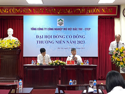 Đại hội cổ đông Mỏ Việt Bắc (MVB): Chưa rõ thời gian Vinacomin thoái vốn, giảm tỷ lệ cổ tức theo ý kiến của công ty mẹ