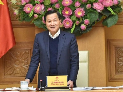 Phó Thủ tướng Lê Minh Khái chủ trì cuộc họp Ban Chỉ đạo điều hành giá (Ảnh: Trần Mạnh).