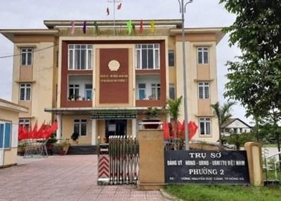Trụ sở Ủy ban Nhân dân phường 2, thành phố Đông Hà. (Nguồn: Báo Giao thông).