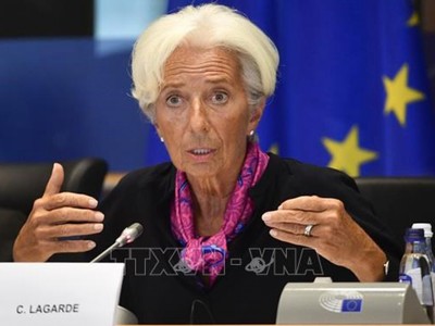Chủ tịch Ngân hàng Trung ương châu Âu (ECB) Christine Lagarde. Ảnh: AFP/TTXVN