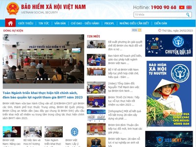 Cổng Thông tin điện tử BHXH Việt Nam.